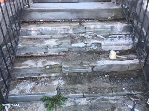 Stone stoop restoration